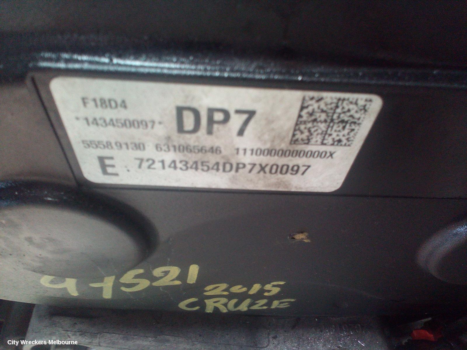 HOLDEN CRUZE ENGINE, PETROL, 1.8, F18D4, 8TH VIN = M, JH, 03/2013 - 01/2017 - Image 2