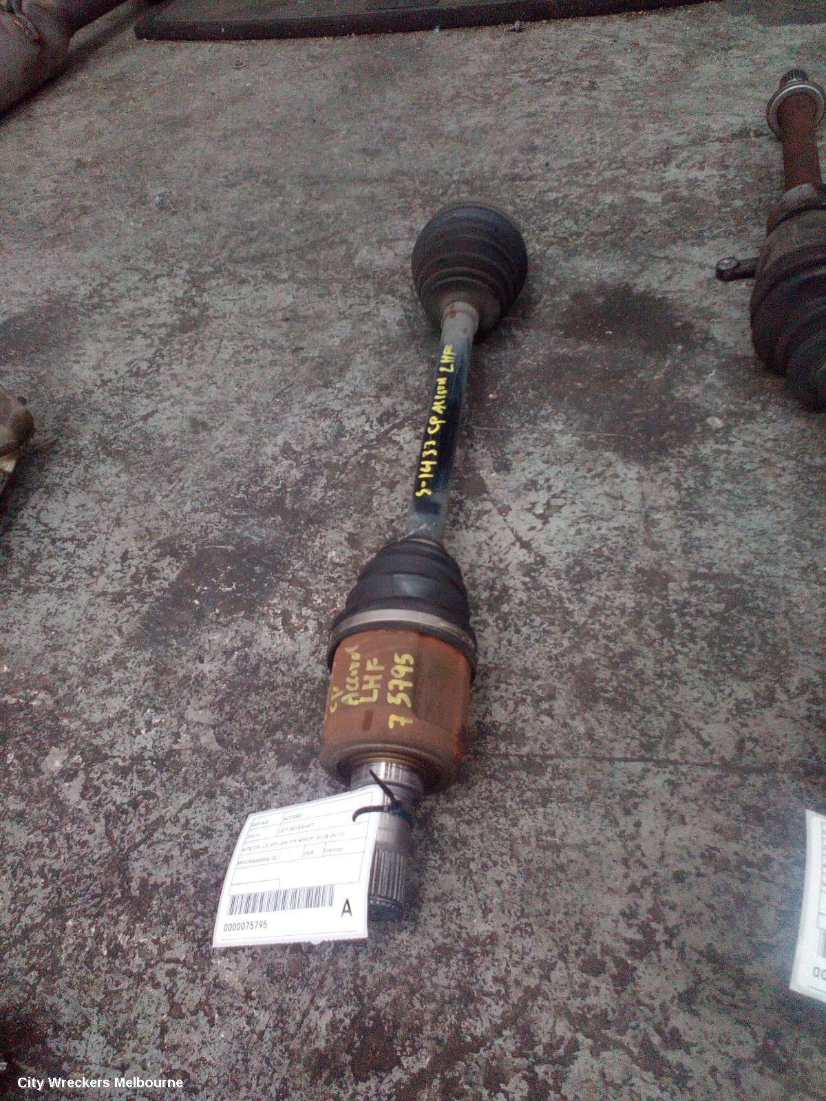 HONDA ACCORD LEFT DRIVESHAFT, AUTO T/M, 3.5, 8TH GEN (VIN MRHCP), 02/2008 - 04/2013 - Image 1