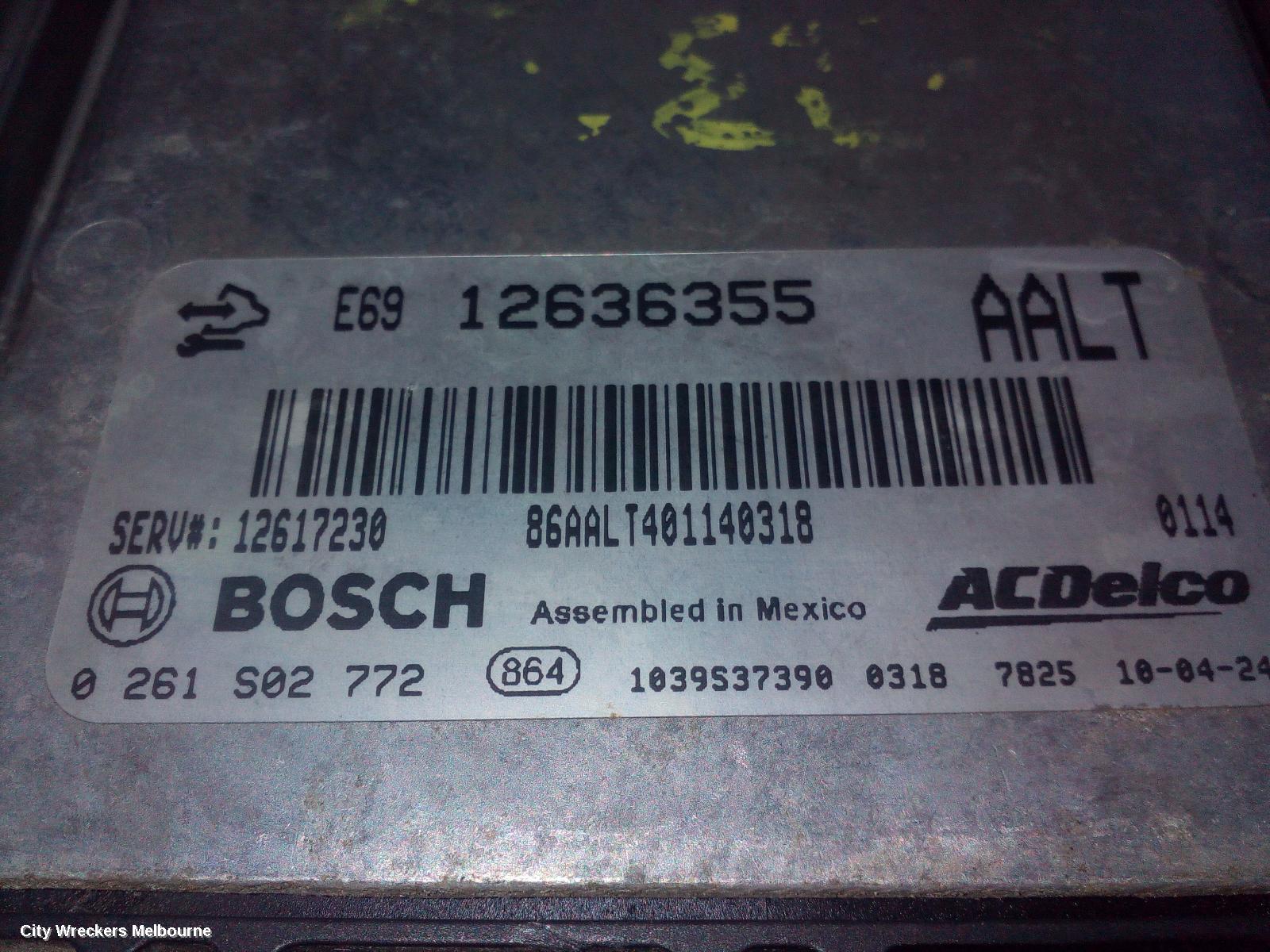 HOLDEN COMMODORE ECU, ENGINE ECU, 3.6, GAS, ECU ONLY, VE, 08/2006 - 05/2013 - Image 3