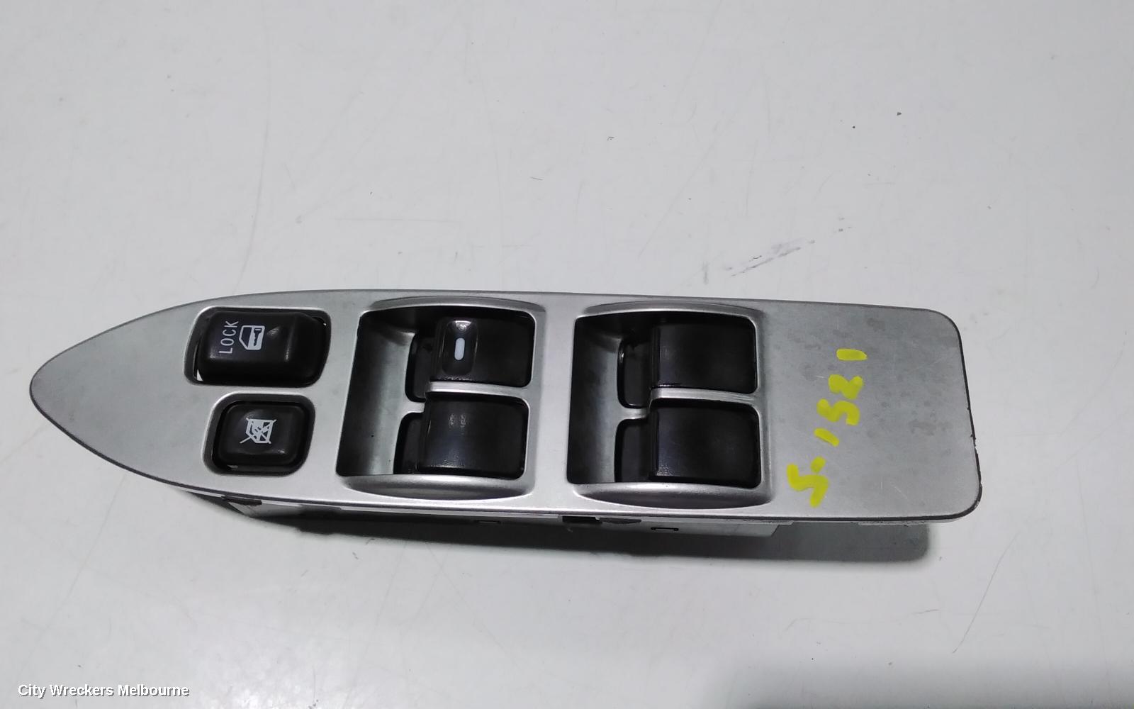 MITSUBISHI PAJERO PWR DR WIND SWITCH, RH FRONT (MASTER SWITCH), 5DR, NS-NT, 11/2006 ONWARDS - Image 2