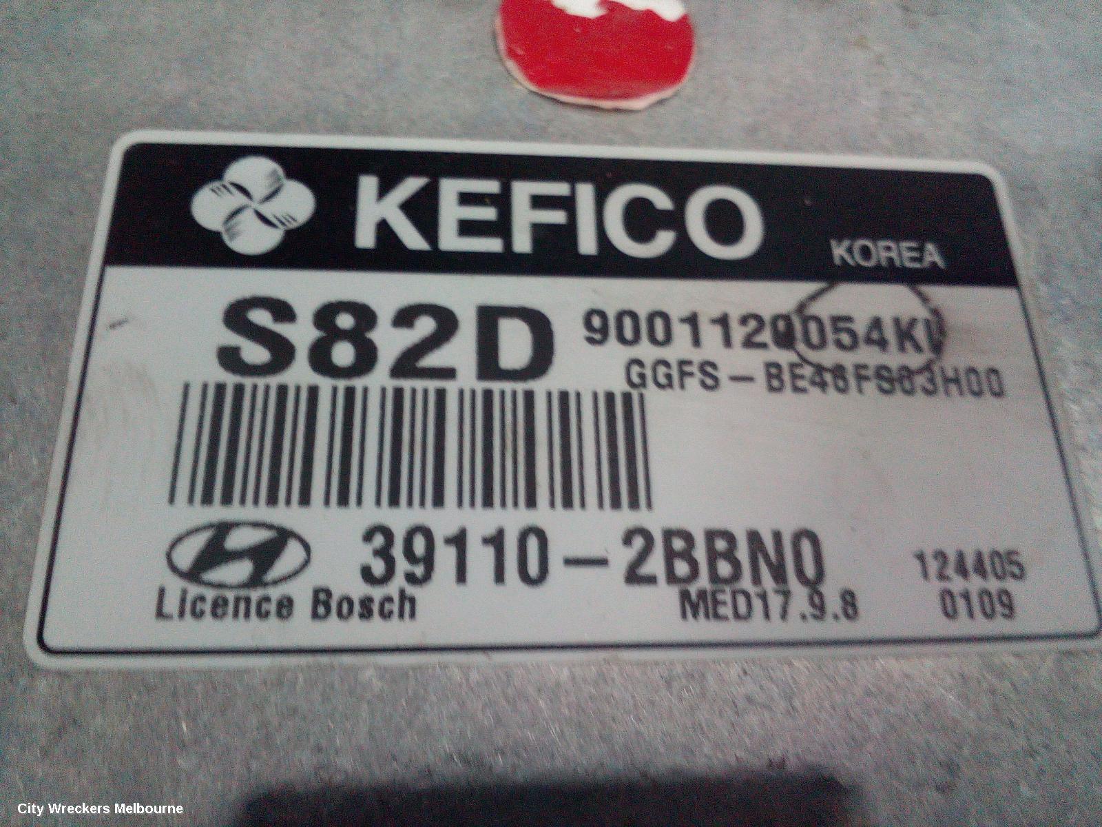 HYUNDAI VELOSTER ECU, ENGINE ECU, NON TURBO, AUTO T/M, P/N 391102BBN0, ECU ONLY, FS, 12/2011 - 02/2018 - Image 1