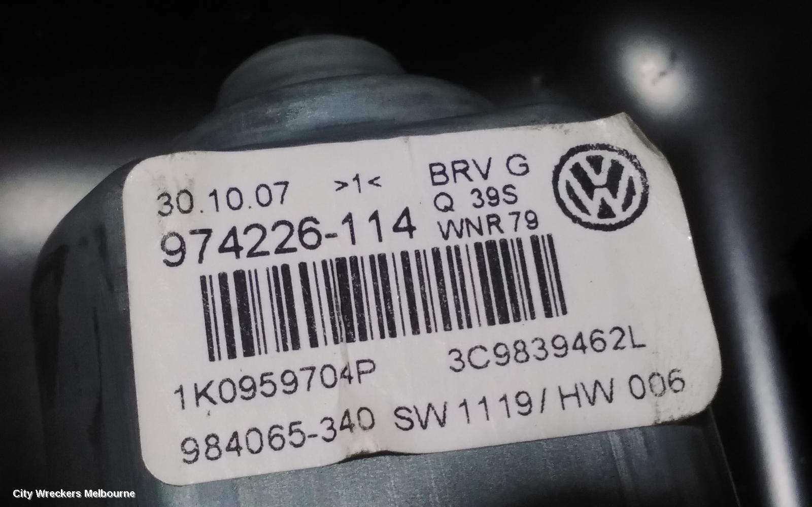 VOLKSWAGEN PASSAT RIGHT REAR WND REG/MOTOR, 3C/MK6 B6, WAGON, 03/2006 - 08/2009 - Image 3