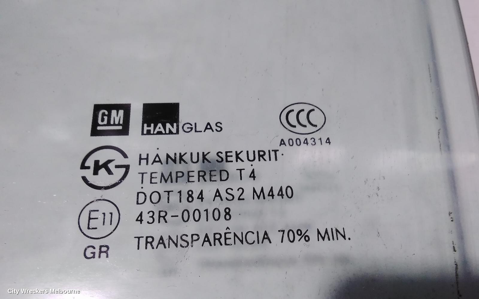 HOLDEN BARINA LEFT FRONT DOOR WINDOW, TM, SEDAN/5DR HATCH, 11/2011 - 12/2018 - Image 3