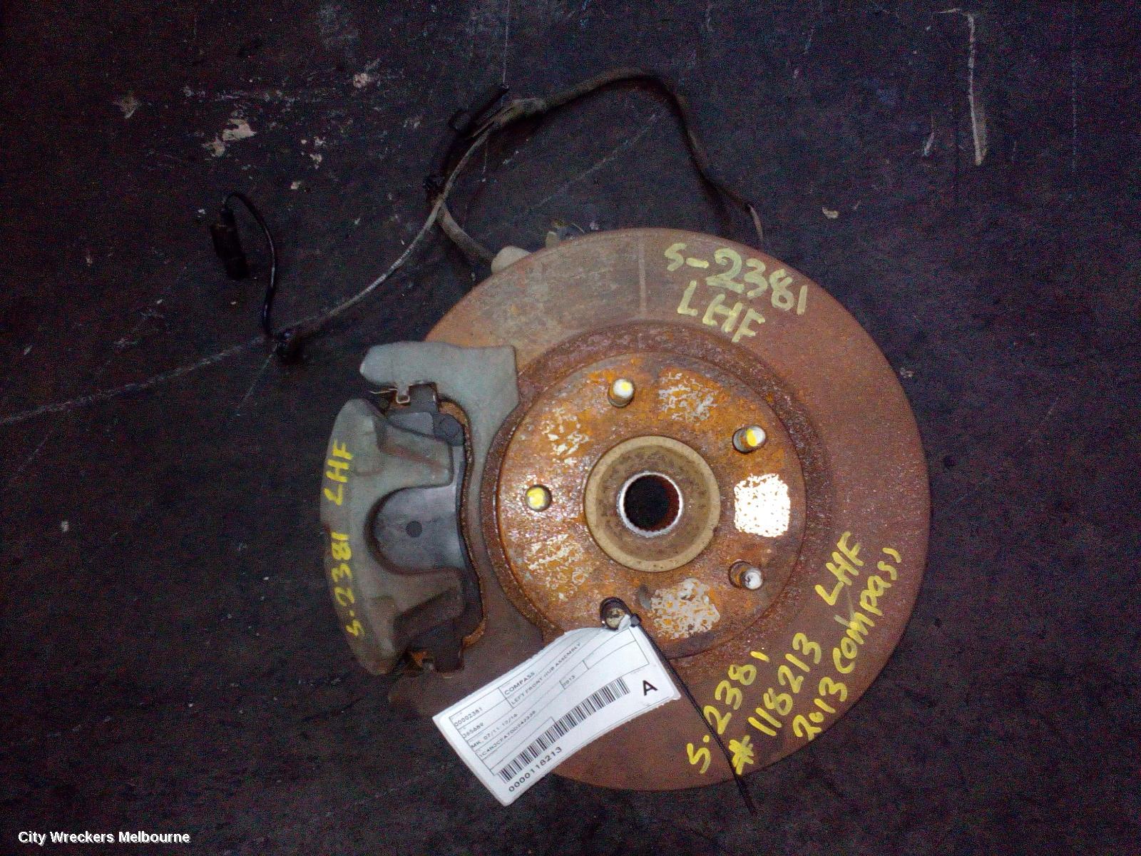 JEEP COMPASS LEFT FRONT HUB ASSEMBLY, MK, 07/2011 - 12/2016 - Image 3