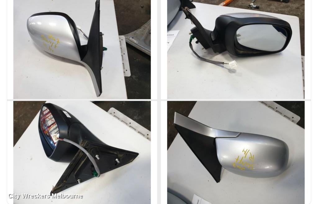 SUZUKI SWIFT RIGHT DOOR MIRROR, RS415/RS416, NON INDICATOR, 3 WIRE TYPE, MIRROR ON HEAD #011115, 09/2004 - 02/2011 - Image 1