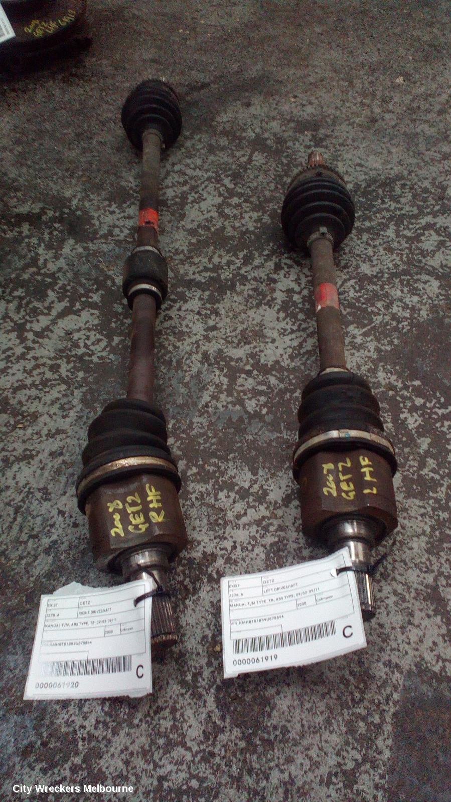 HYUNDAI GETZ RIGHT DRIVESHAFT, MANUAL T/M, ABS TYPE, TB, 09/2002 - 09/2011 - Image 2