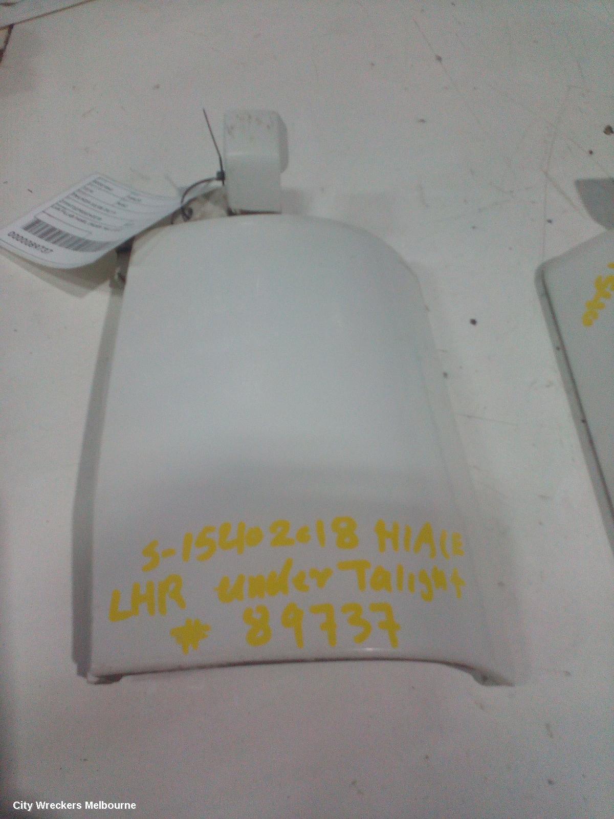 TOYOTA HIACE, TRH/KDH 03/2005 - 04/2019, LHR FILLAR PANEL UNDER TAIL LIGHT: 89737 - Image 1