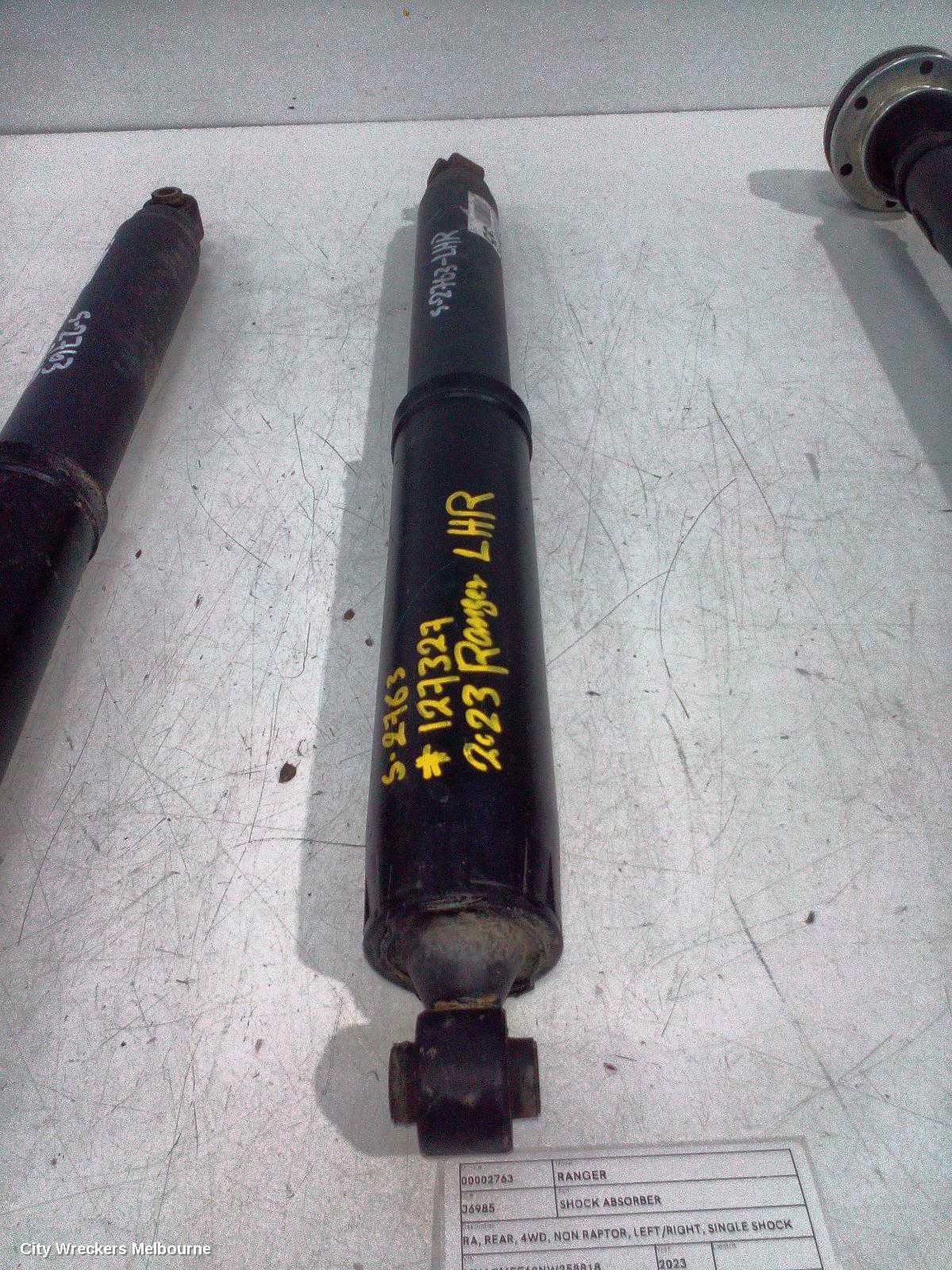 FORD RANGER SHOCK ABSORBER, RA, REAR, 4WD, NON RAPTOR, LEFT/RIGHT, SINGLE SHOCK ONLY, 05/2022 ONWARDS - Image 2