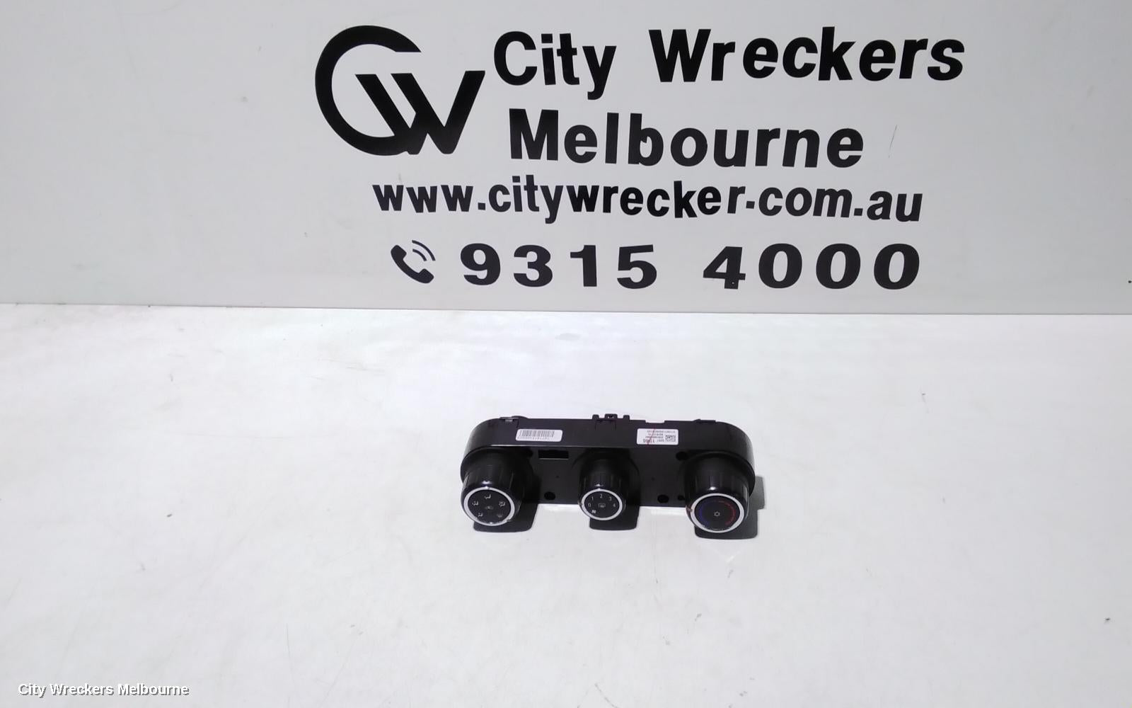 HOLDEN COLORADO HEATER/AC CONTROLS, NON CLIMATE CONTROL TYPE, RG, 07/2016 - 12/2020 - Image 1