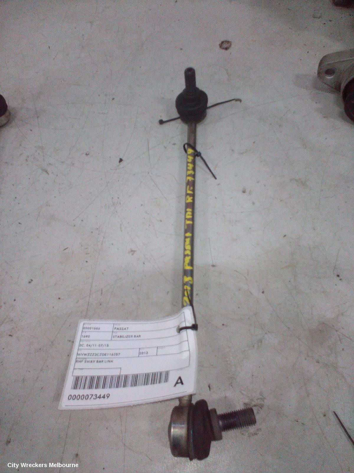 VOLKSWAGEN PASSAT STABILISER BAR, 3C, 04/2011 - 07/2015 - Image 1