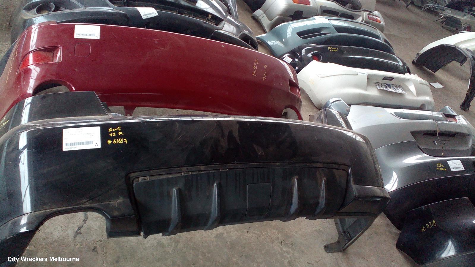 HOLDEN COMMODORE REAR BUMPER, VY1-VZ, SEDAN, HSV CLUBSPORT/SENATOR, NON PARK SENSOR & NON TOWBAR TYPE, 10/2002 - 09/2007 - Image 1