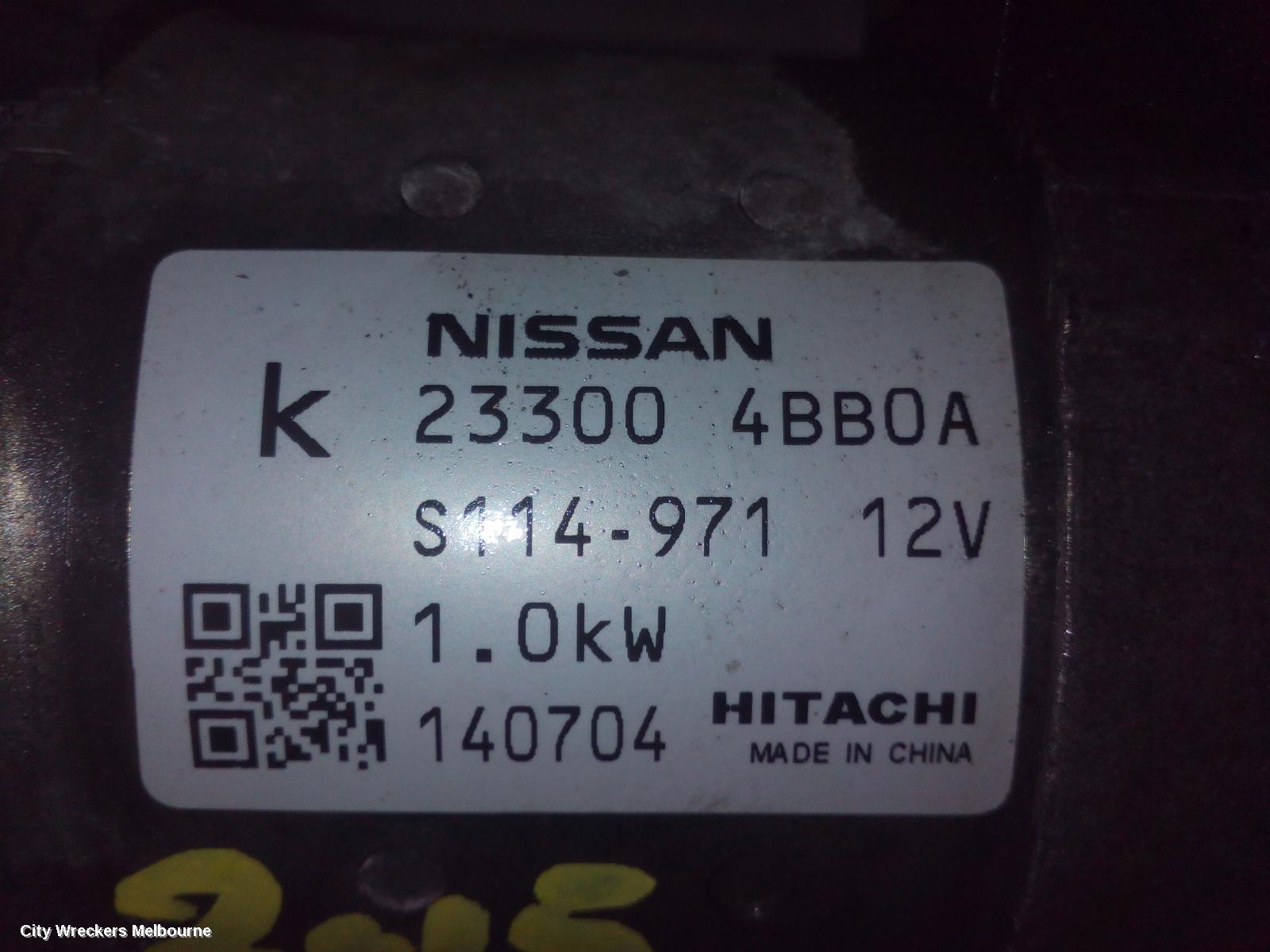 NISSAN QASHQAI STARTER, PETROL, 2.0, MR20, J11, 06/2014 - 07/2021 - Image 3