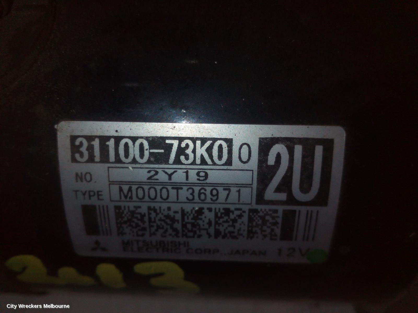 SUZUKI SWIFT STARTER, PETROL, 1.6, M16A, SPORTS, FZ, 08/2010 - 03/2017 - Image 3