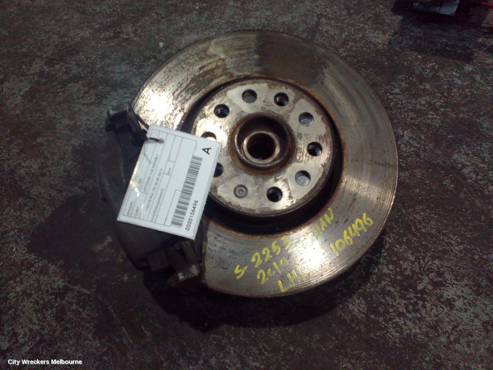 VOLKSWAGEN TIGUAN LEFT FRONT HUB ASSEMBLY, 2.0, TURBO PETROL, 5N, 05/2008 - 08/2016 - Image 2