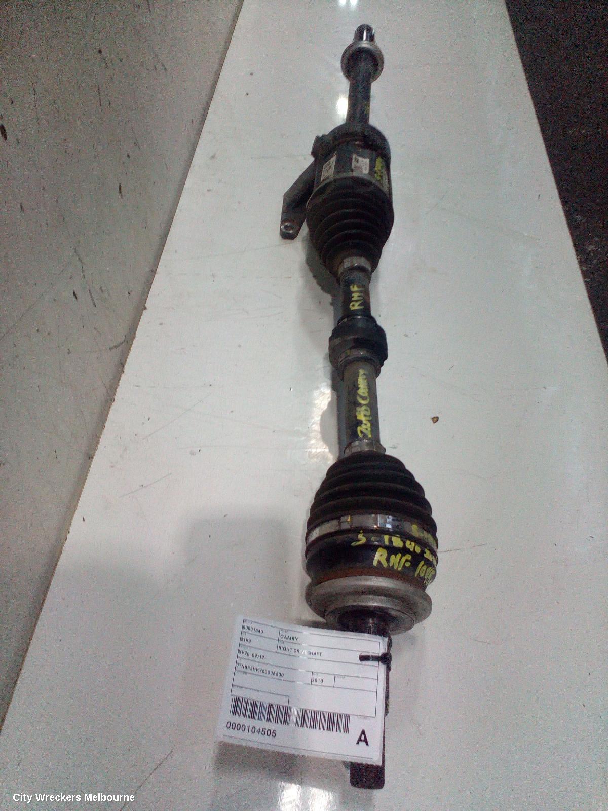 TOYOTA CAMRY RIGHT DRIVESHAFT, XV70, FRONT, AUTO T/M, PETROL, 2.5, 2AR-FE, 09/2017 - 01/2021 - Image 2