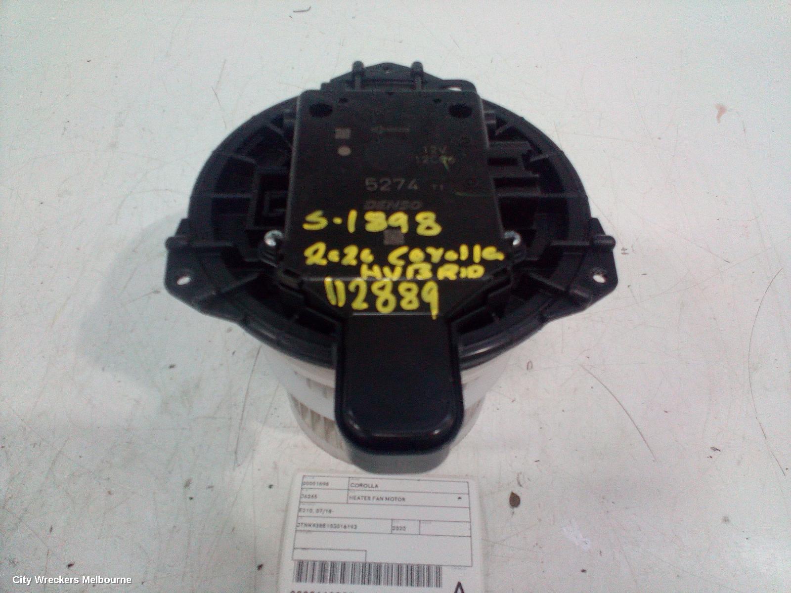 TOYOTA COROLLA HEATER FAN MOTOR, E210, 07/2018 ONWARDS - Image 2