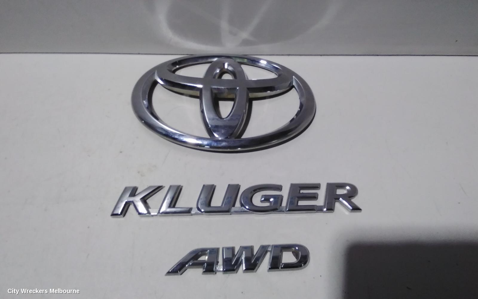 TOYOTA KLUGER, XU50 SERIES, 03/2014 - 02/2021, BADGES (KLUGER / AWD / TOYOTA): 82921 - Image 2