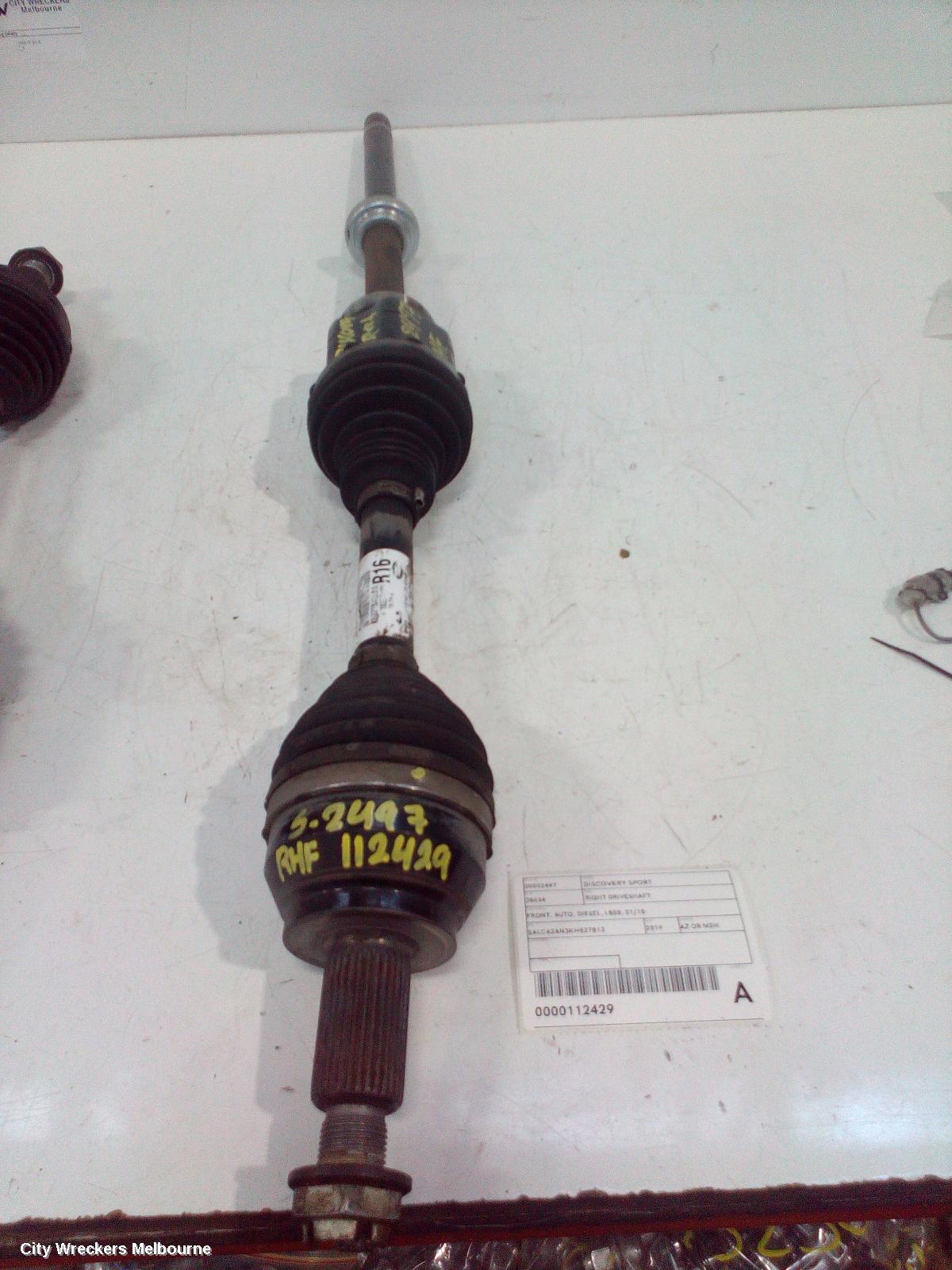 LAND ROVER DISCOVERY SPORT RIGHT DRIVESHAFT, FRONT, AUTO, DIESEL, L550, 01/2015 ONWARDS - Image 2