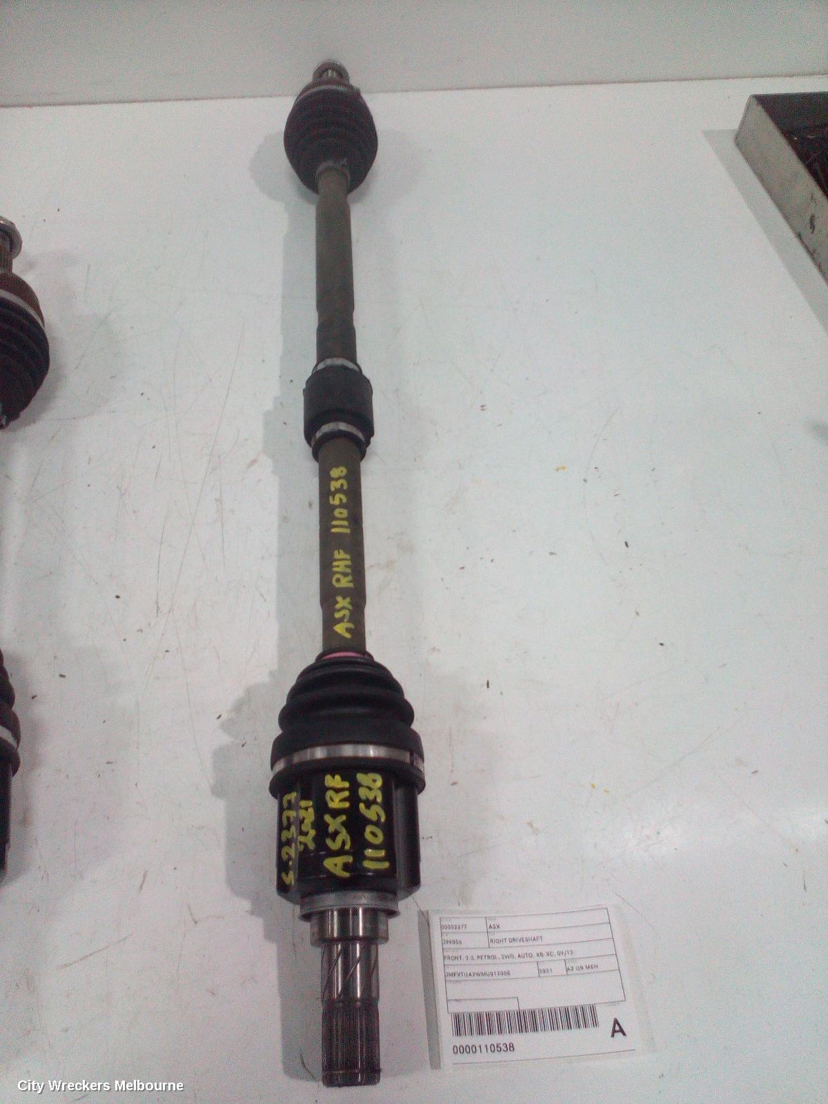 MITSUBISHI ASX RIGHT DRIVESHAFT, FRONT, 2.0, PETROL, 2WD, AUTO, XB-XC, 09/2012 ONWARDS - Image 2