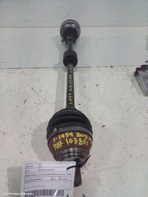 AUDI A3 RIGHT DRIVESHAFT, FRONT, PETROL, 1.4, CPTA/CZEA CODE, 8V (A3), 05/2013 - 10/2020 - Image 2