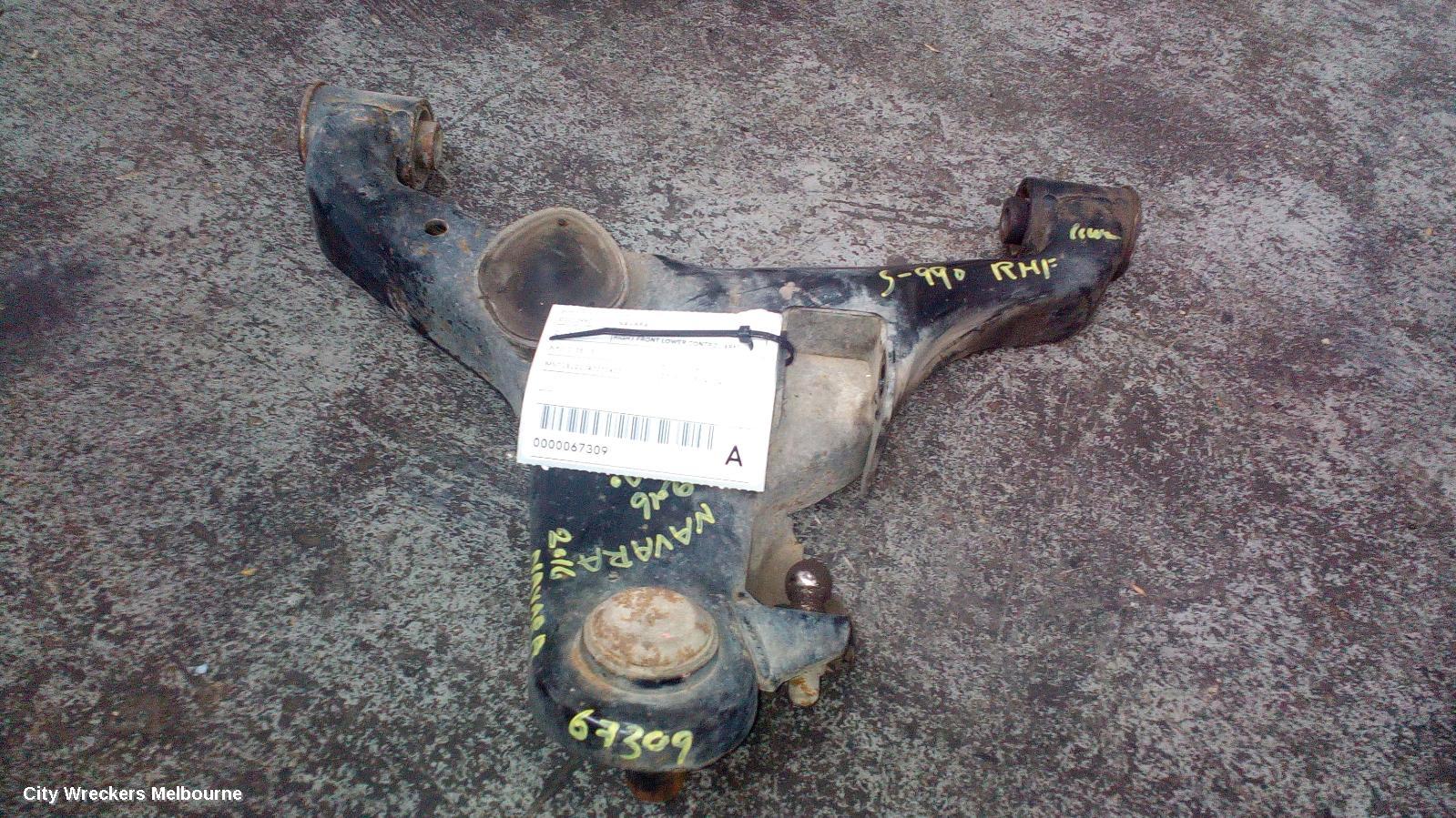 NISSAN NAVARA RIGHT FRONT LOWER CONTROL ARM, NP300, 09/2015 - 11/2020 - Image 1