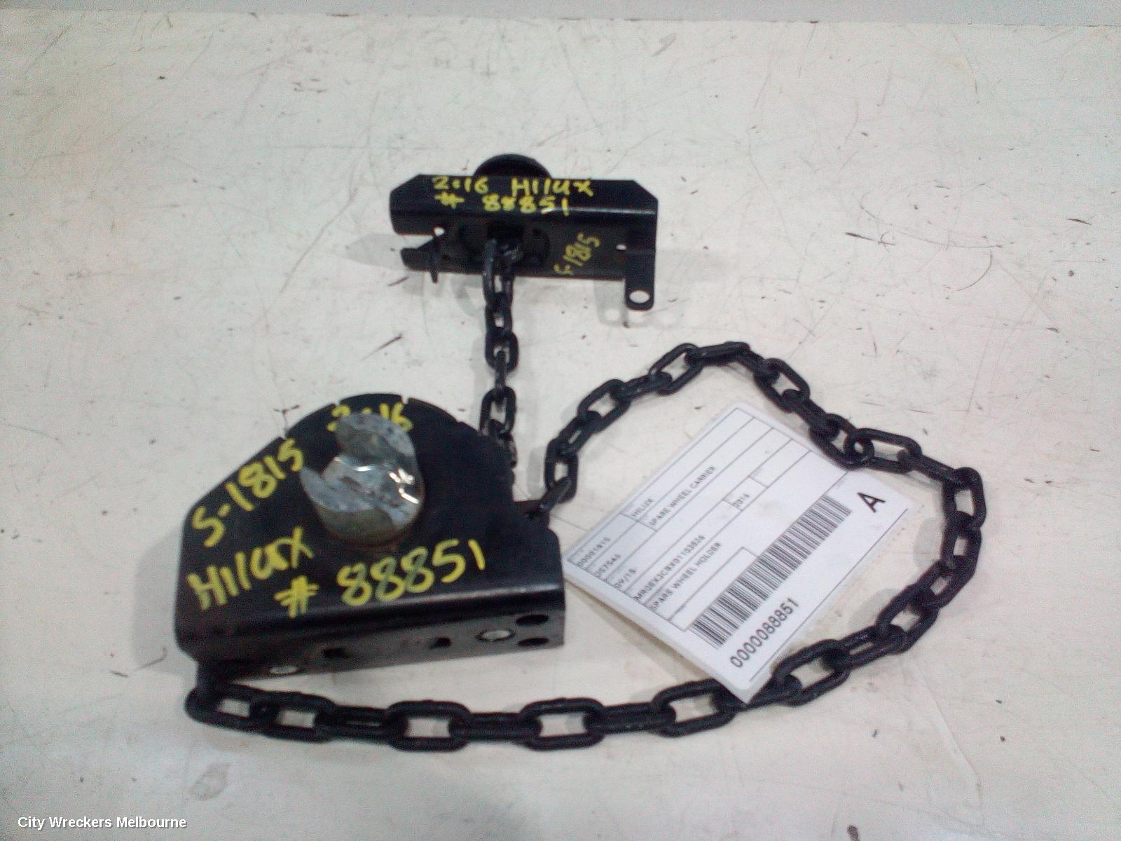 TOYOTA HILUX SPARE WHEEL CARRIER, 09/2015 ONWARDS - Image 1