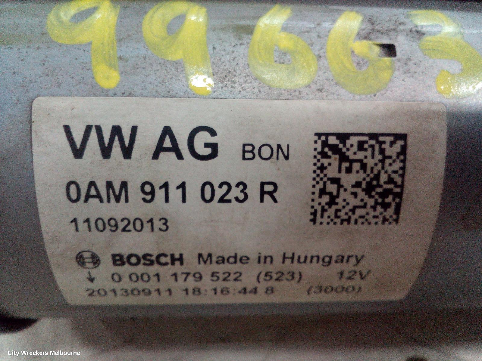 VOLKSWAGEN GOLF STARTER, PETROL, 1.4, AUTO T/M, BOSCH, GEN 7, 01/2013 - 08/2020 - Image 2