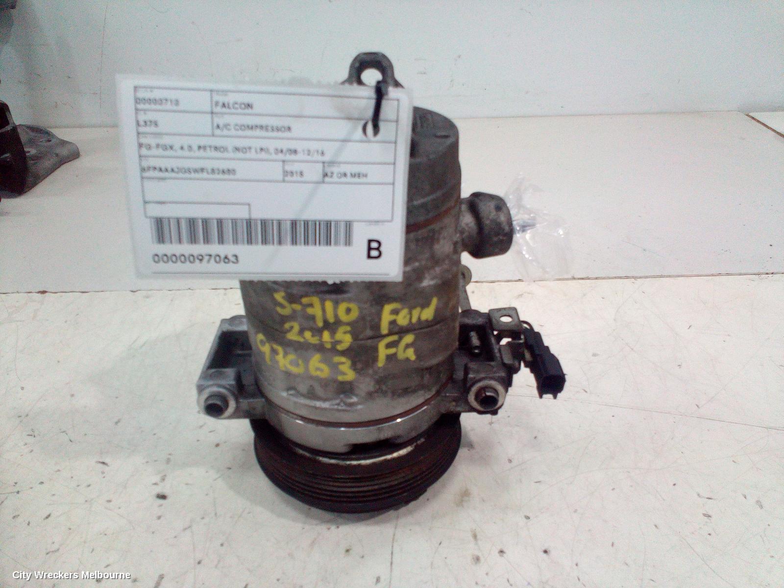 FORD FALCON A/C COMPRESSOR, FG-FGX, 4.0, PETROL (NOT LPI), 04/2008 - 12/2016 - Image 3