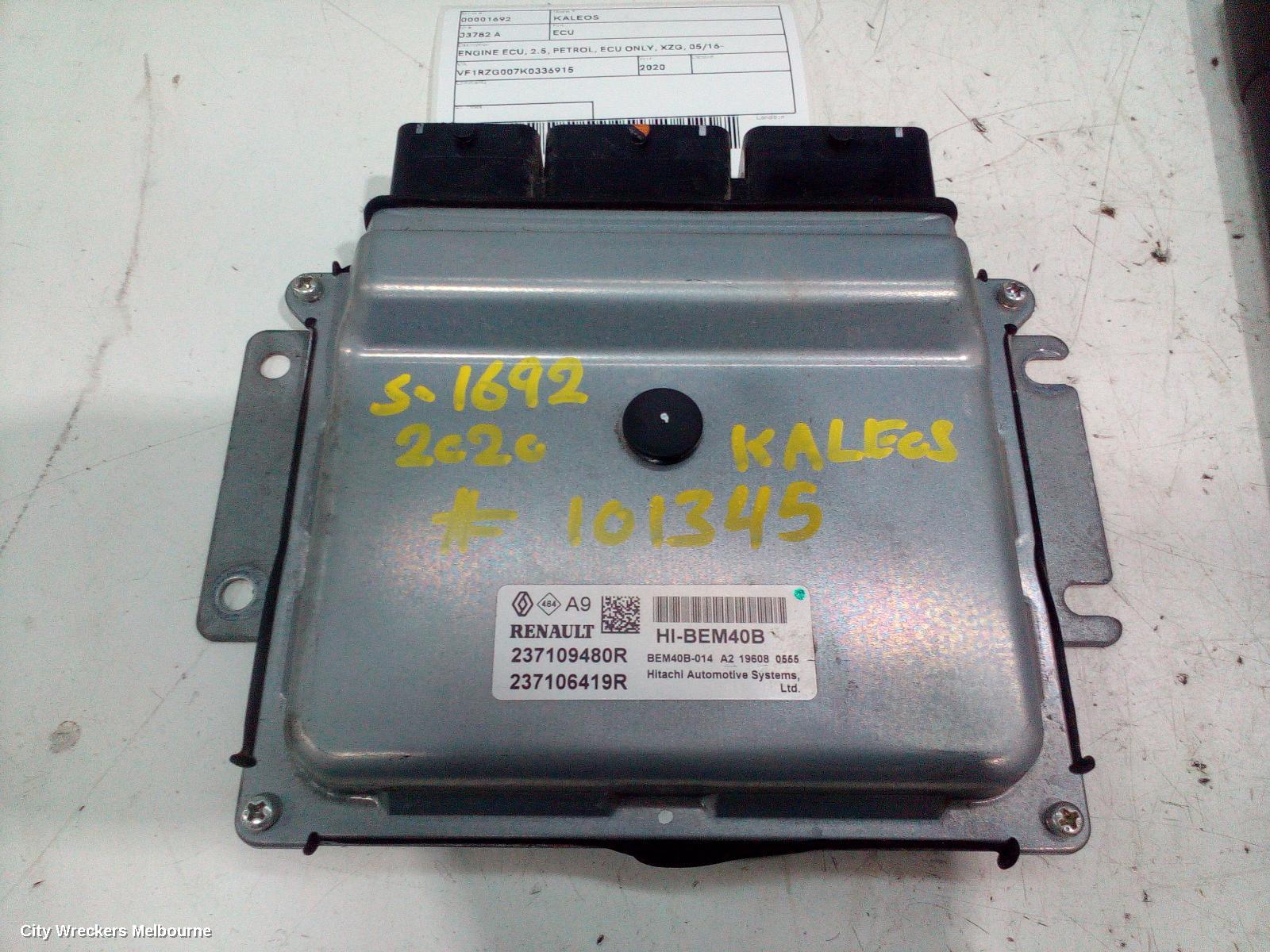 RENAULT KALEOS ECU, ENGINE ECU, 2.5, PETROL, ECU ONLY, XZG, 05/2016 ONWARDS - Image 3