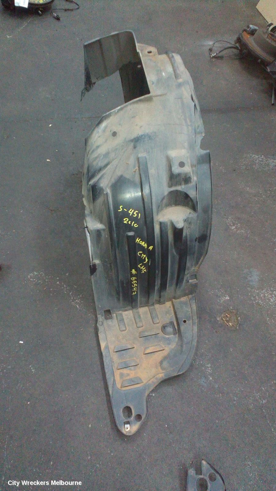 HONDA CITY LEFT GUARD LINER, GM, 01/2009 - 12/2013 - Image 2