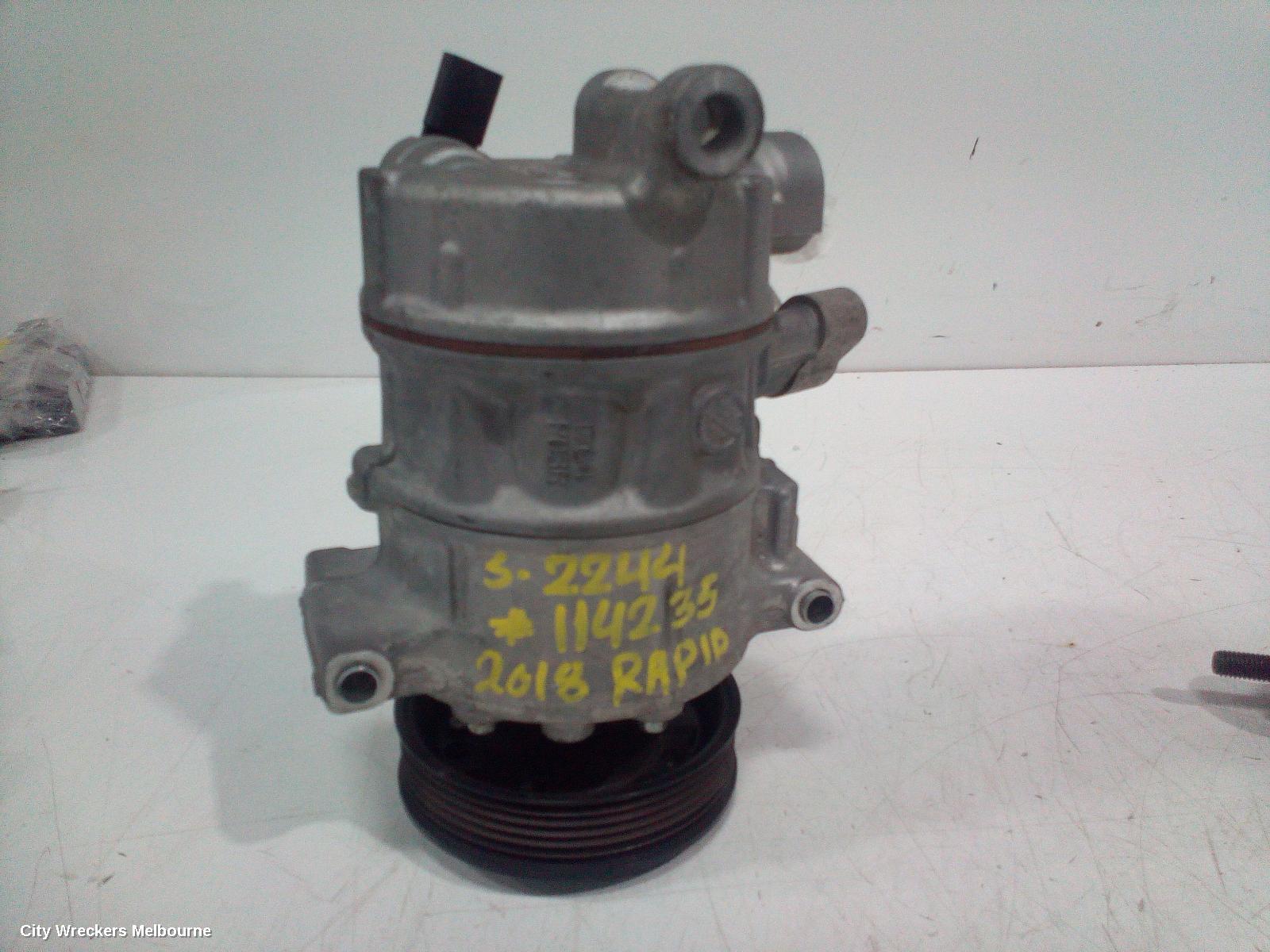 SKODA RAPID A/C COMPRESSOR, NH, 1.4, TURBO PETROL, 05/2014 - 12/2020 - Image 2