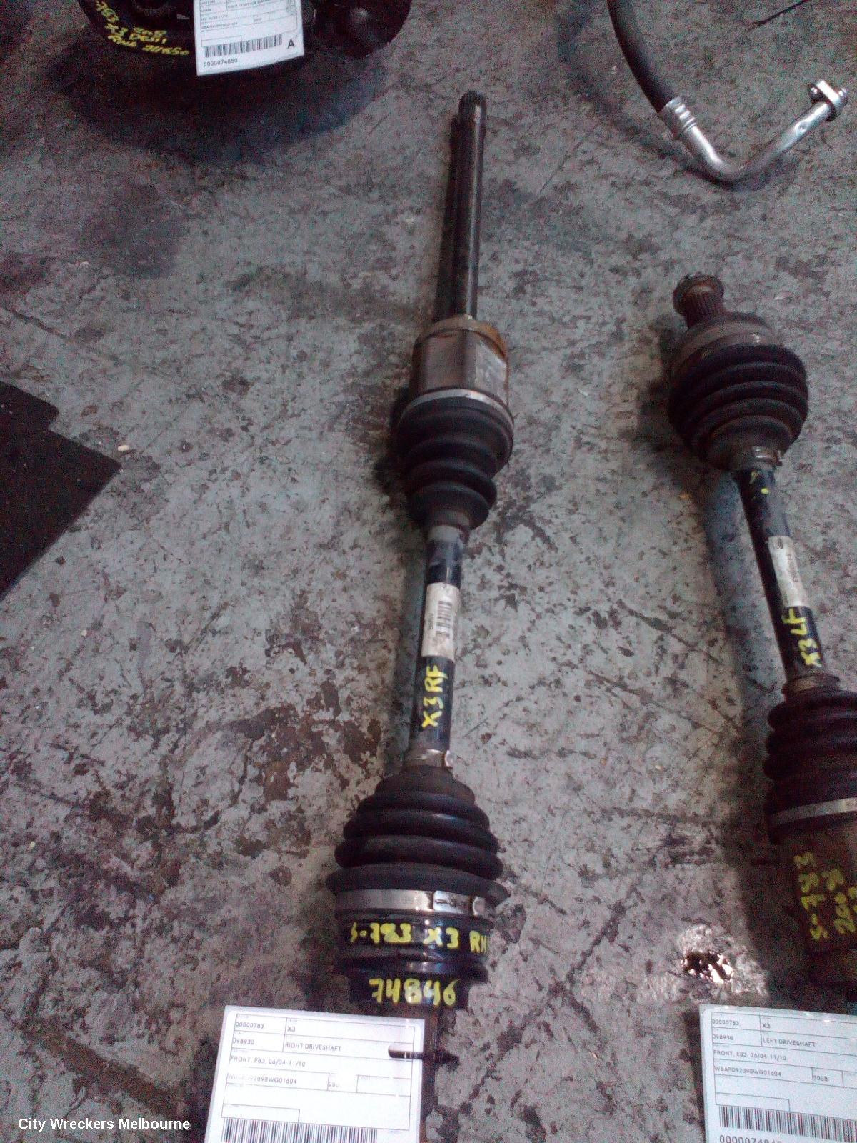 BMW X3 RIGHT DRIVESHAFT, FRONT, E83, 06/2004 - 11/2010 - Image 2