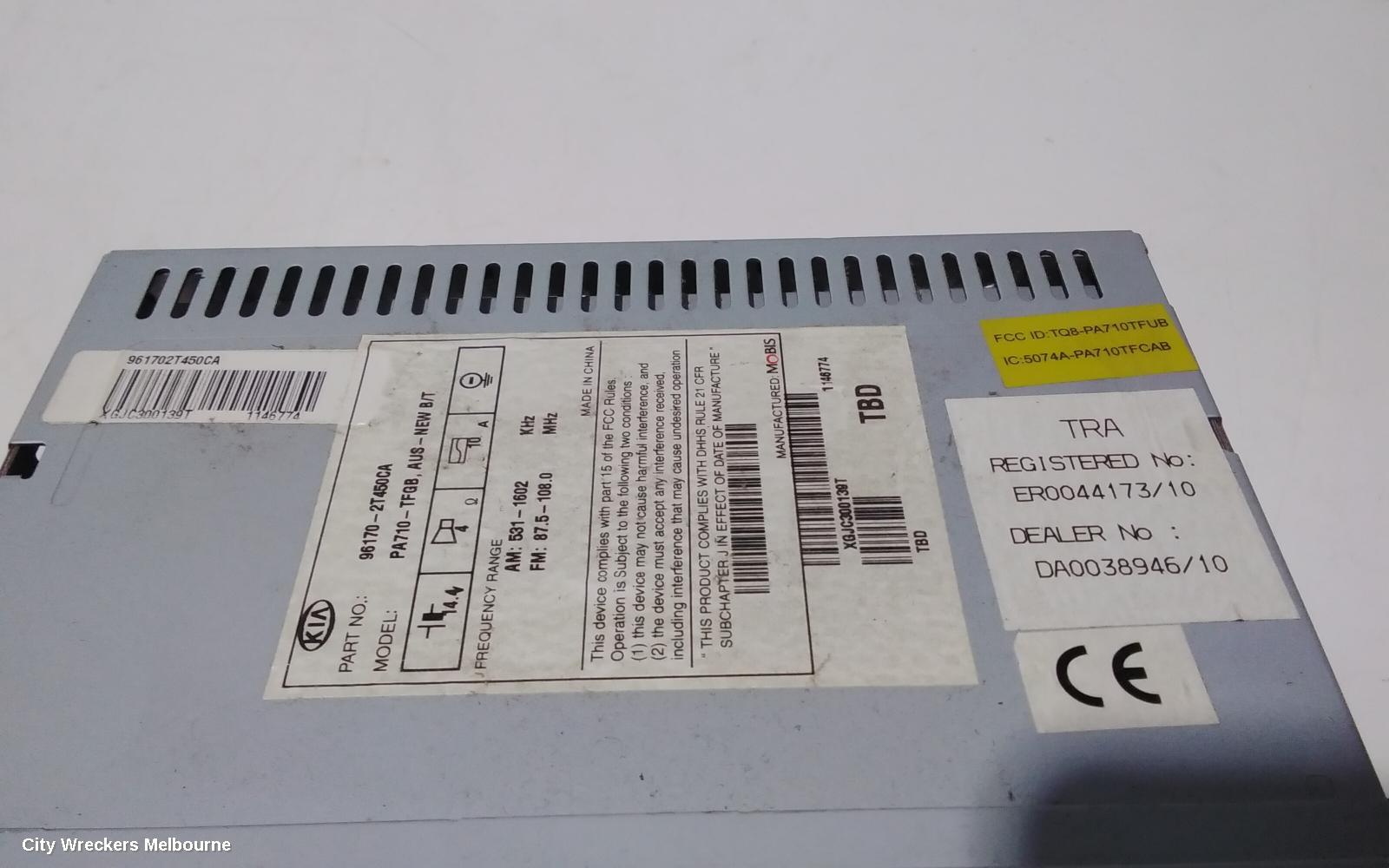 KIA OPTIMA RADIO/CD/DVD/SAT/TV, CD STACKER, TF, 01/2011 - 10/2015 - Image 3