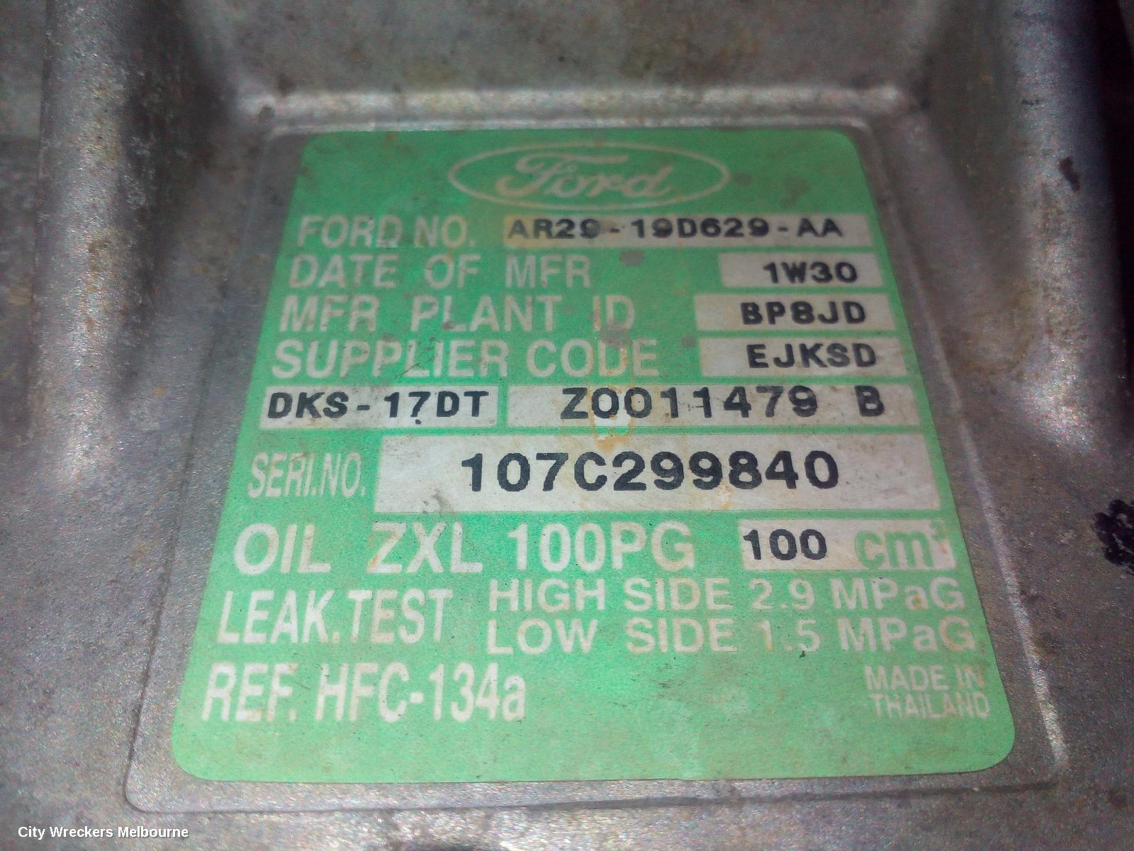 FORD TERRITORY A/C COMPRESSOR, SZ MKI-MKII, 4.0, PETROL, 05/2011 - 12/2016 - Image 3