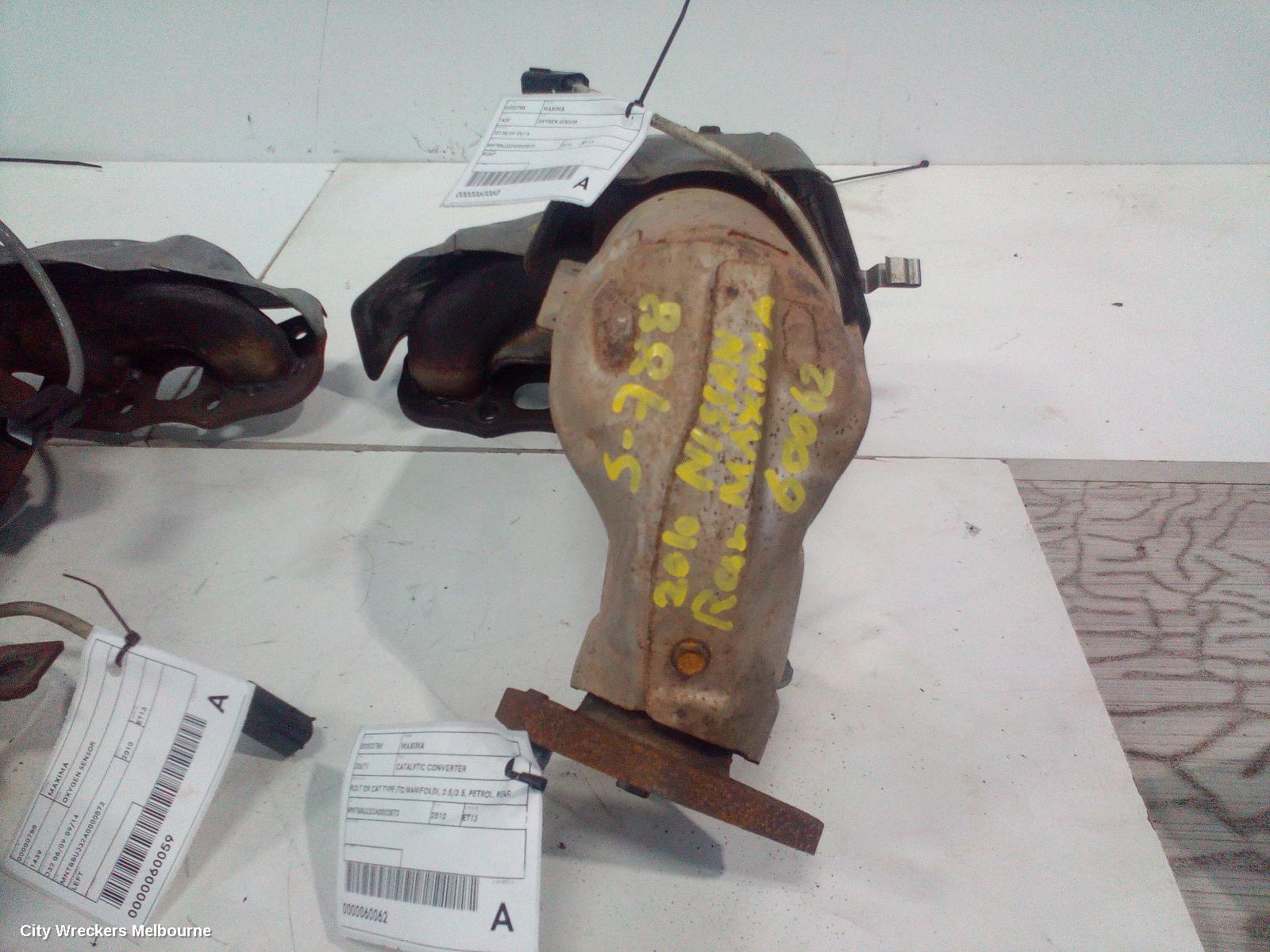 NISSAN MAXIMA CATALYTIC CONVERTER, BOLT ON CAT TYPE (TO MANIFOLD), 2.5/3.5, PETROL, REAR (RH SIDE), J32, 06/2009 - 09/2014 - Image 1