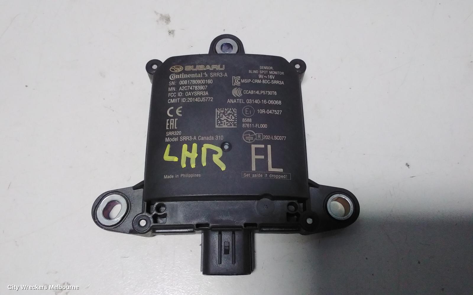 SUBARU IMPREZA ECU, BLIND SPOT MONITOR SENSOR (LH REAR), G5, 11/2016 ONWARDS - Image 2