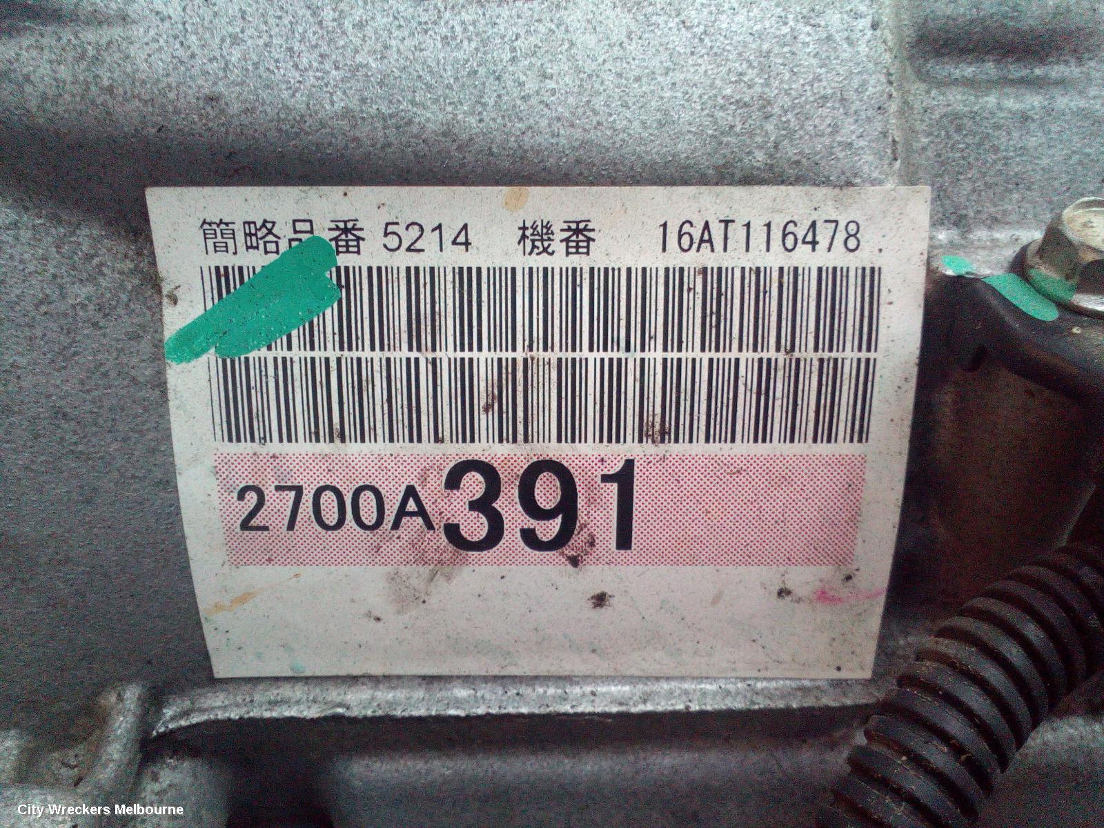 MITSUBISHI TRITON TRANS/GEARBOX, AUTO, 4WD, DIESEL, 2.4, 4N15, 5 SPEED (V5AWF TRANS CODE), W/ TRANSFER CASE, EASY SELECT 4WD TYPE, MQ, 03/2015 - 10/2018 - Image 3
