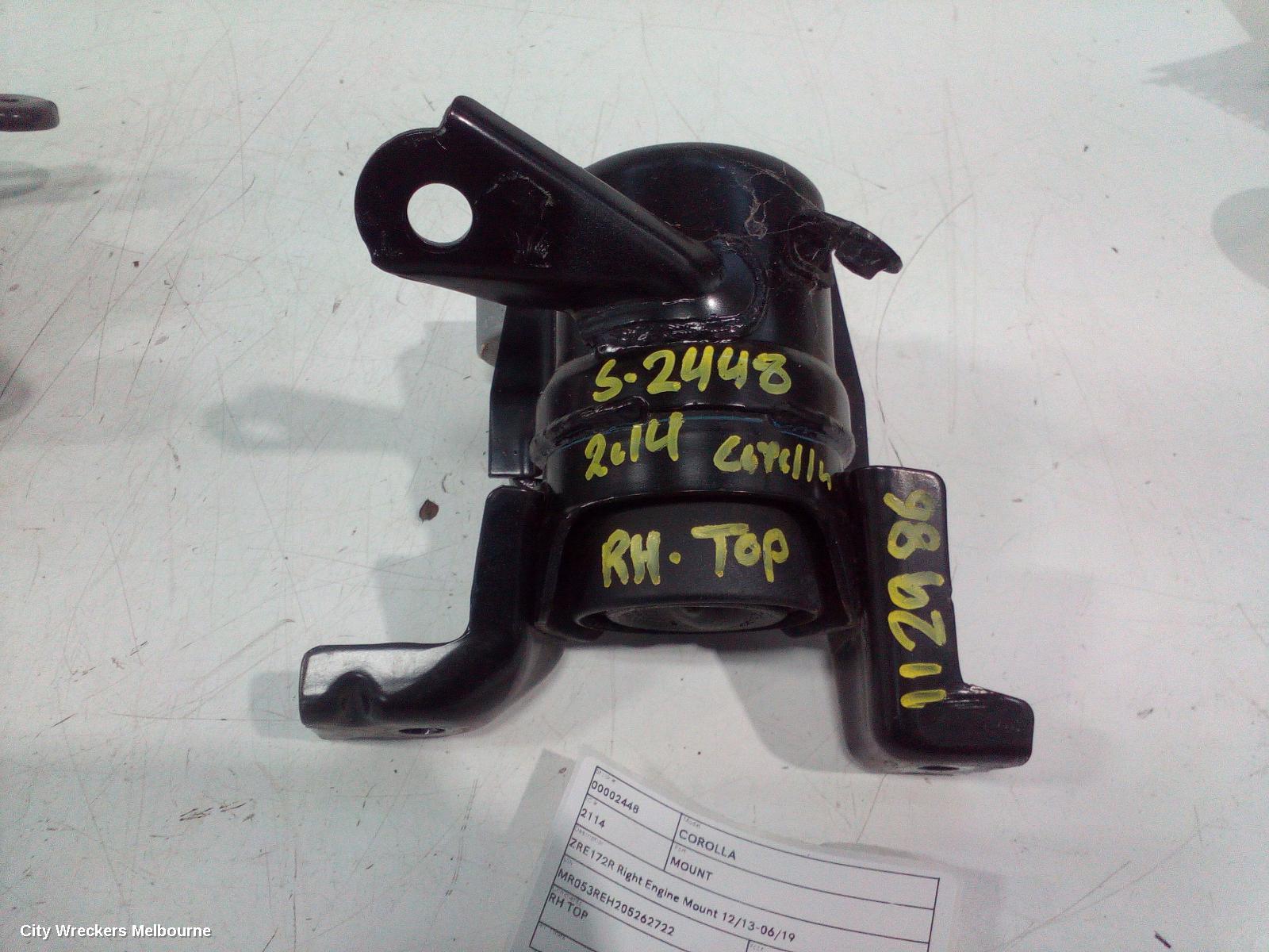 TOYOTA COROLLA MOUNT, ZRE172R RIGHT ENGINE MOUNT 12/2013 - 06/2019 - Image 1