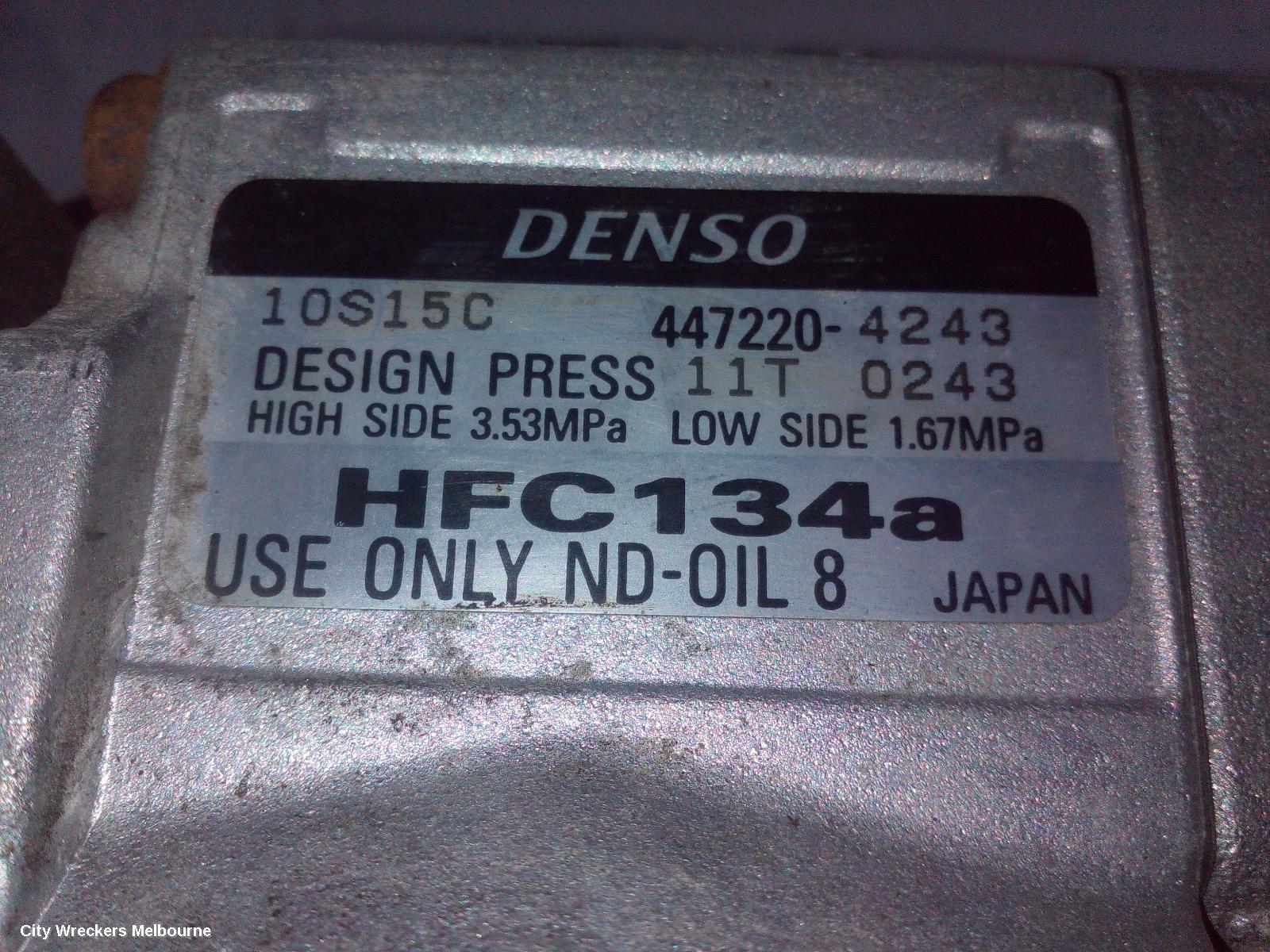 TOYOTA HIACE A/C COMPRESSOR, KDH, 3.0, 1KD-FTV, DIESEL, 10S15C TYPE, 09/2006 - 04/2019 - Image 3