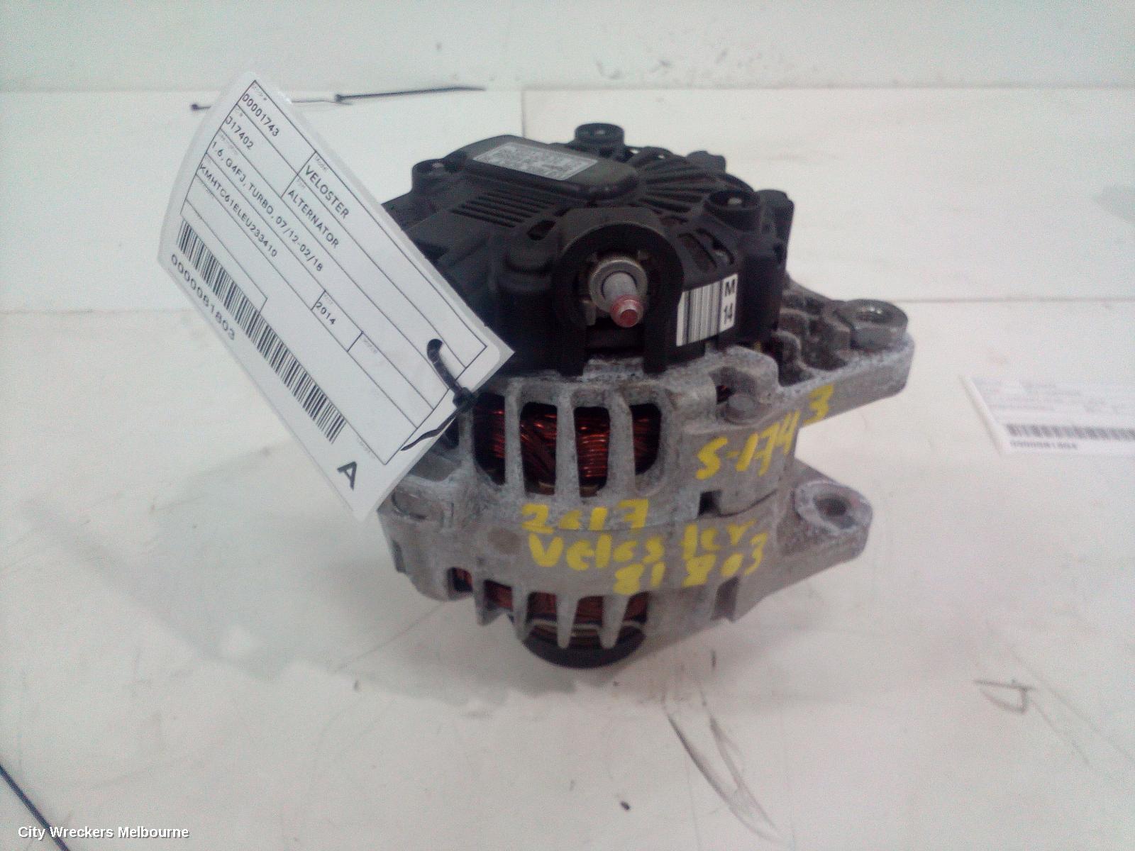 HYUNDAI VELOSTER ALTERNATOR, 1.6, G4FJ, TURBO, 07/2012 - 02/2018 - Image 2