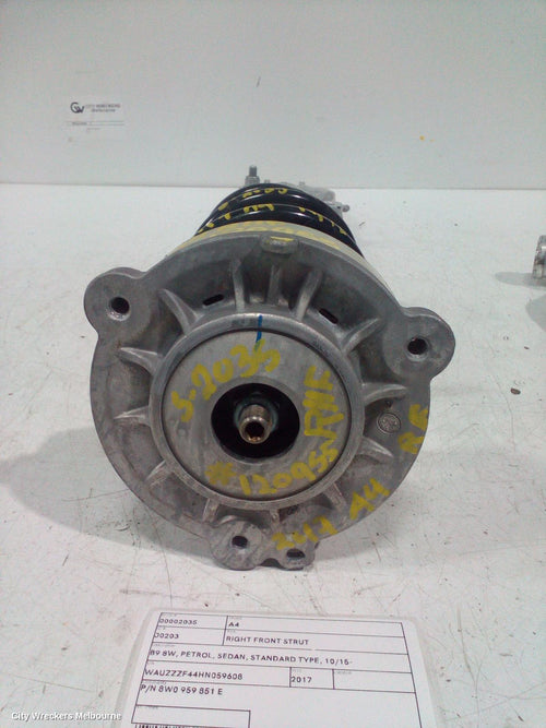 AUDI A4 RIGHT FRONT STRUT, B9 8W, PETROL, SEDAN, STANDARD TYPE, 10/2015 ONWARDS - Image 1