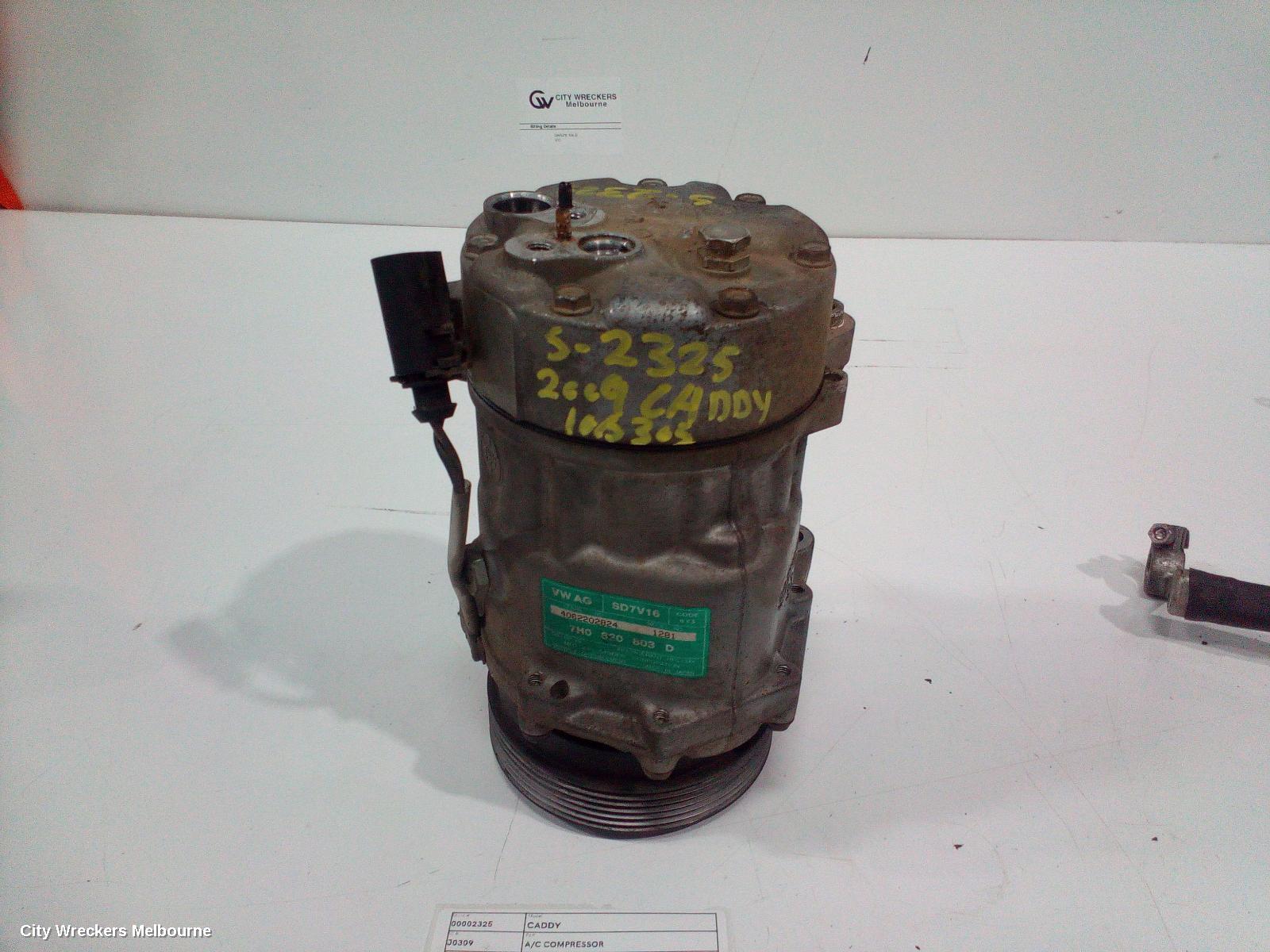 VOLKSWAGEN CADDY A/C COMPRESSOR, 2K, DIESEL, DENSO BRAND 6SEU14C, 12/2004 - 06/2015 - Image 2
