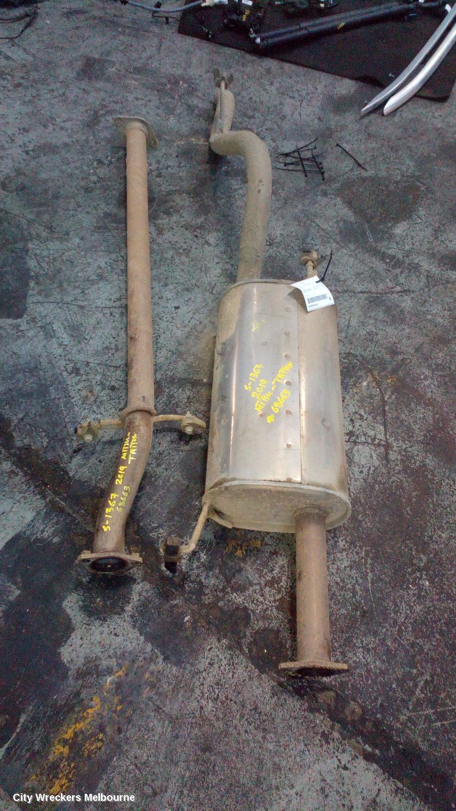 MITSUBISHI TRITON EXHAUST SYSTEM, MQ-MR, 03/2015 - 10/2023 - Image 3