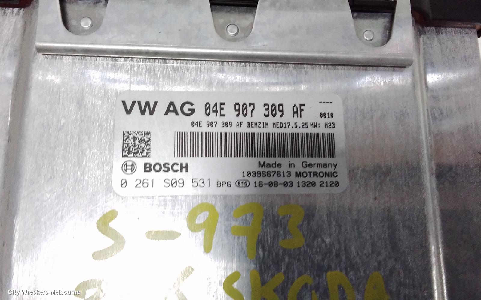 SKODA FABIA ECU, ENGINE ECU, 1.2, PETROL, TURBO, CJZC CODE, ECU ONLY, NJ, 01/2015 ONWARDS - Image 2