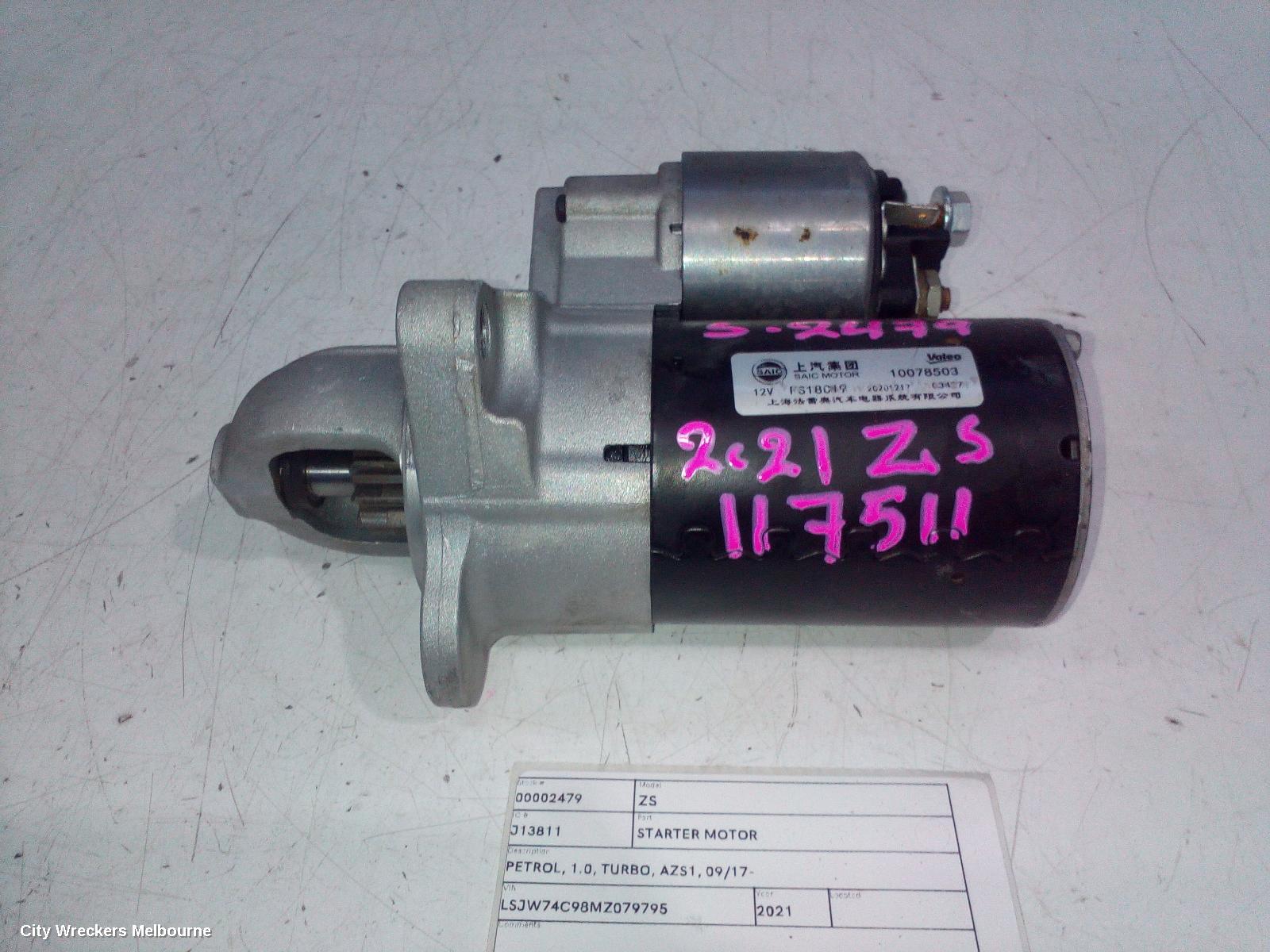 MG ZS STARTER, PETROL, 1.0, TURBO, AZS1, 09/2017 ONWARDS - Image 1