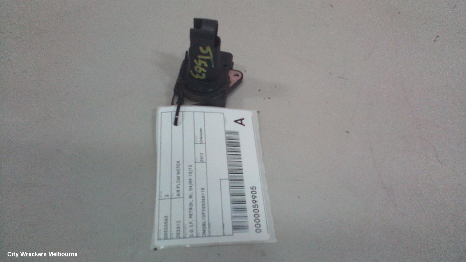 MAZDA 3 AIR FLOW METER, 2.0, LF, PETROL, BL, 04/2009 - 10/2013 - Image 1