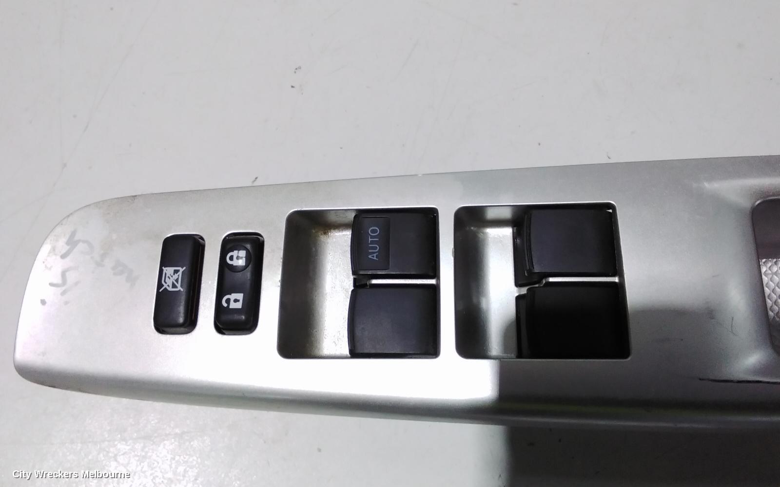 TOYOTA YARIS PWR DR WIND SWITCH, RH FRONT (MASTER SWITCH), 4 SWITCH TYPE, 5DR HATCH/SEDAN, NCP13#, 08/2011 - 12/2019 - Image 3