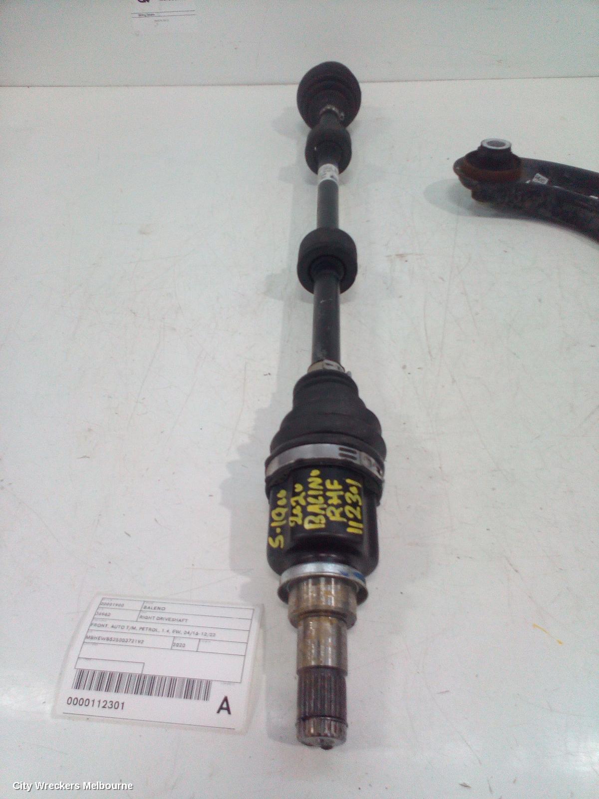 SUZUKI BALENO RIGHT DRIVESHAFT, FRONT, AUTO T/M, PETROL, 1.4, EW, 04/2016 - 12/2022 - Image 1