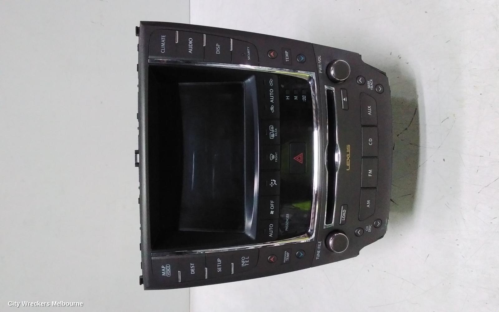 LEXUS IS250/IS250C RADIO/CD/DVD/SAT/TV, DISPLAY/CONTROL/HEAD UNIT, SAT NAV TYPE, GSE20R, 11/2005 - 12/2014 - Image 1