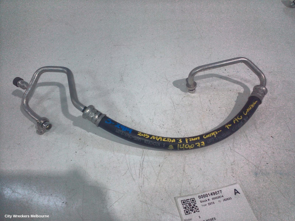 MAZDA 3 A/C HOSES, BM-BN, 2.0, PETROL, PE, SKYACTIV-G, COMPRESSOR TO CONDENSER, 11/2013 - 02/2019 - Image 1
